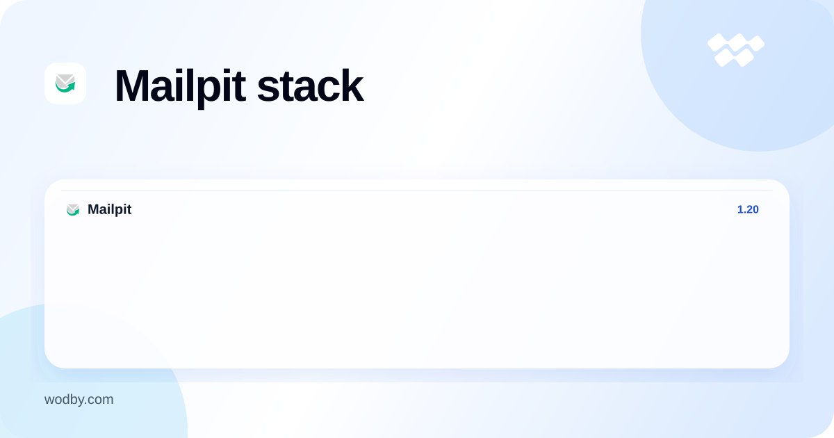 Mailpit stack on Wodby - Wodby